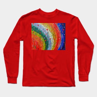 Flowers Reaching Towards the Rainbow Long Sleeve T-Shirt